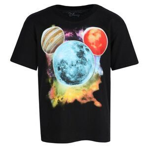 Jerry Leigh Boys Disney Mickey Mouse Planet Short Sleeve T-Shirt
